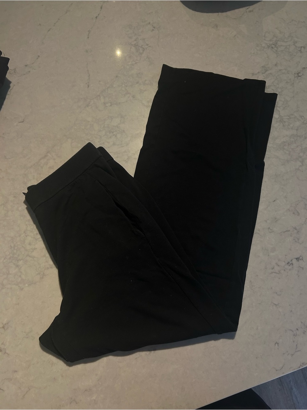 Eileen Fisher Black Pull-On Wide Waistband Pants